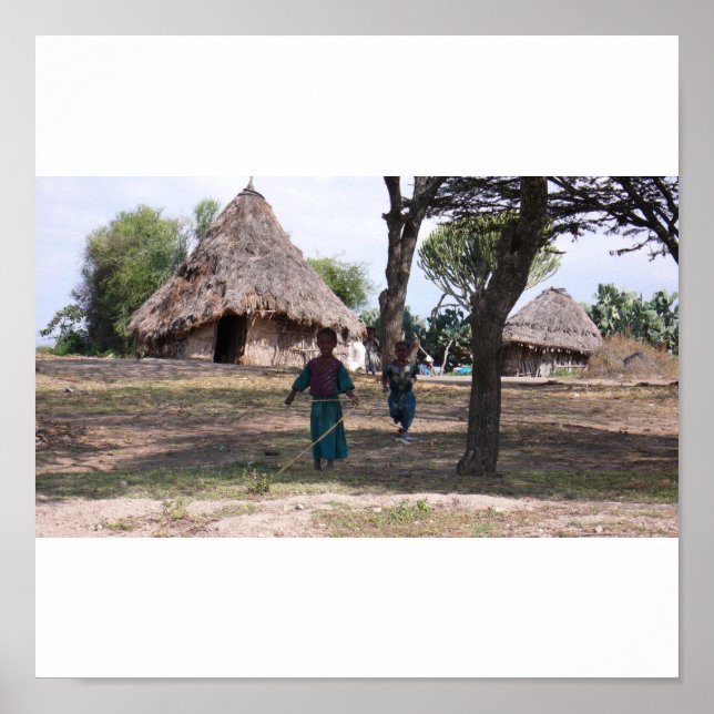 Barn som spelar poster (Framsidan)