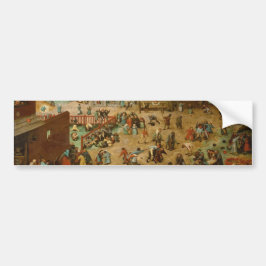 Barn som spelar spel (Pieter Bruegel the Elder) Bildekal