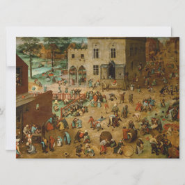 Barn som spelar spel (Pieter Bruegel the Elder) Kort