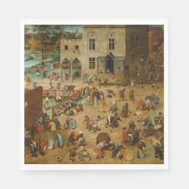 Barn som spelar spel (Pieter Bruegel the Elder) Pappersservett