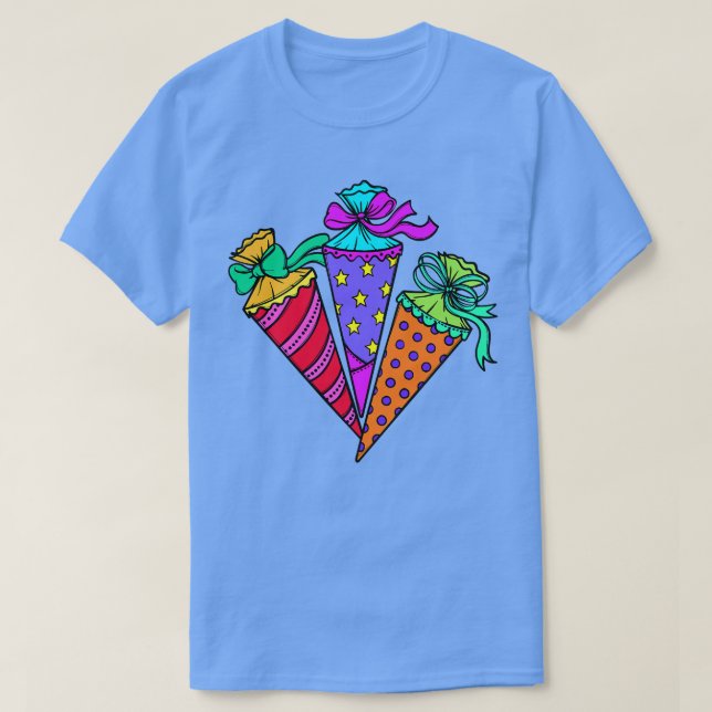 Barn som studerar på Cute Learning Studenter start T Shirt (Design framsida)
