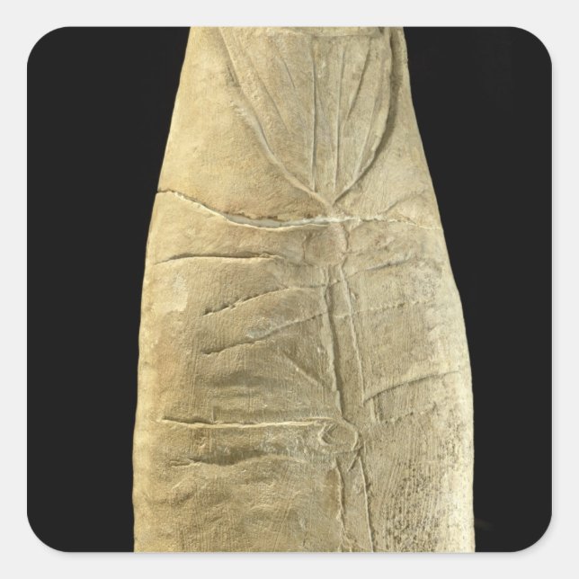 Barn som sväljer kläder fyrkantigt klistermärke (Framsida)