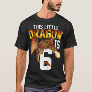 Barn som vandrar 6 år gammal födelsedagskorgsratt t shirt