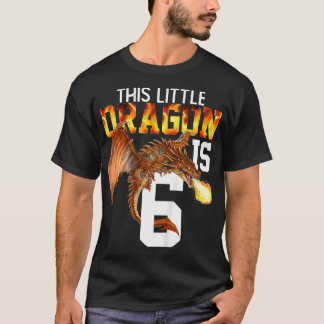 Barn som vandrar 6 år gammal födelsedagskorgsratt t shirt