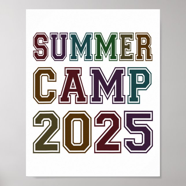 Barn Sommarläger 2025 Lärare Campingplats Värd Tea Poster (Framsidan)