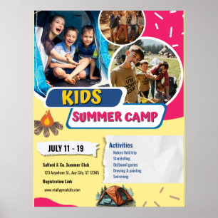Barn sommarläger Flyer, Barn Bootcamp Sommar Poster