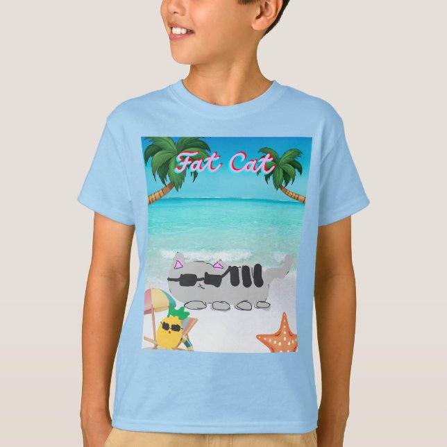 Barn, sommarskjorta, tjock t shirt (Framsida)