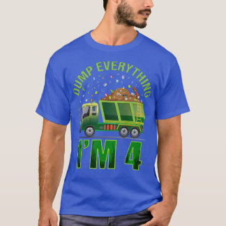 Barn Sopor Lastbil dumpar allt jag är 4 Sopor T Shirt