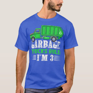 Barn Sopor Lastbilar Regel I är 3 år gammal Sopor  T Shirt