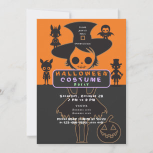 Barn Söt Kostym Modern Halloween Kläd-upp Inbjudningar