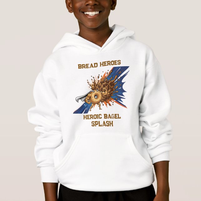 Barn Söt Tecknad Mode Hoodie Jacka T Shirt (Framsida)