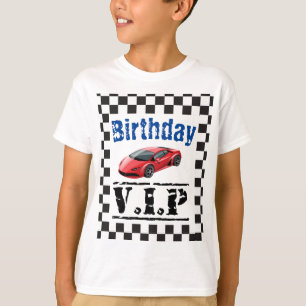 Barn Sport Racerbils Födelsedag VIP T Shirt