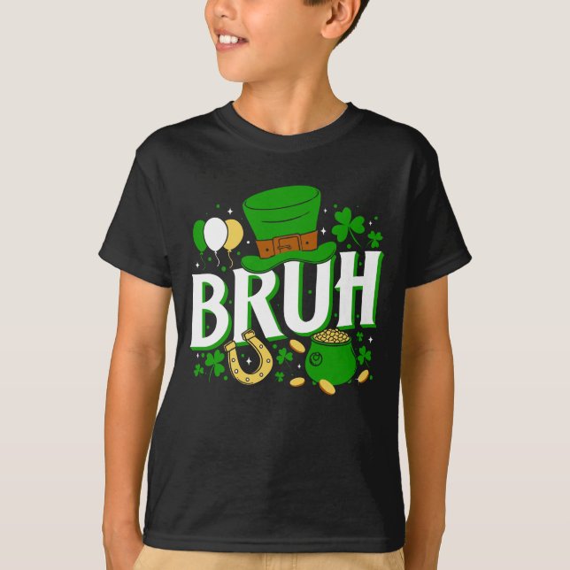 Barn St.Patricks dag T Shirt (Framsida)