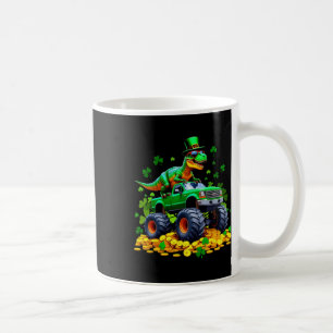 Barn St Patricks Day 2026 - Dinosaur Ridning Monst Kaffemugg
