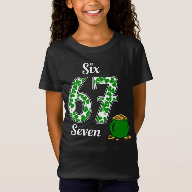 Barn St.Patricks Day Sex Sju  T Shirt (Framsida)