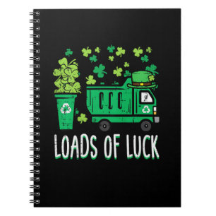 Barn St Patricks Day Sopbil Last Med Tur För Anteckningsbok