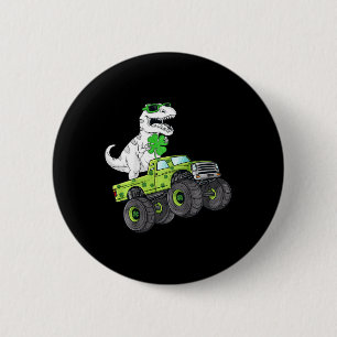 Barn St Patricks Day T Rex kör monstertruck Di Knapp