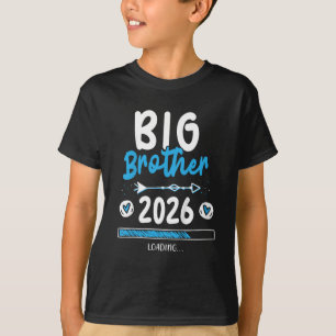 Barn Storebror 2026 Kommer Baby Tillkännagivande T Shirt