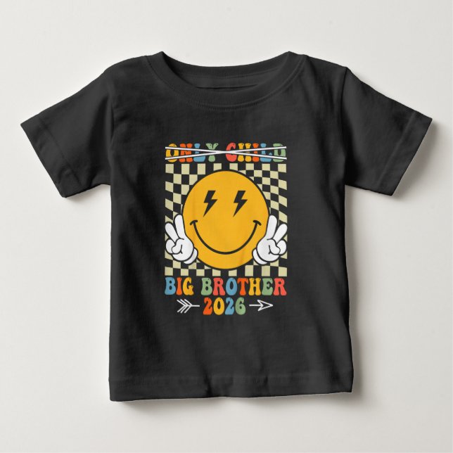 Barn Storebror 2026 Uppflyttad Till Big Brother 20 T Shirt (Framsida)