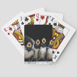 Barn Svälj Singing Casinokort