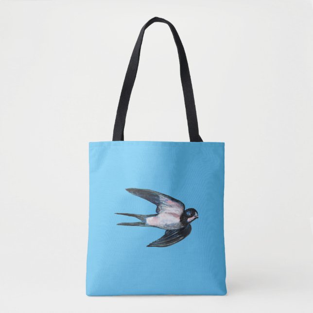 Barn Sväljer flygillustration Tygkasse (Framsida)