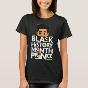Barn Svarta historiemånaden Prins Melanin Son Pojk T Shirt