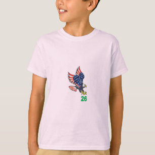 Barn T-Shirt blekrosa TOP FLIGHT 26