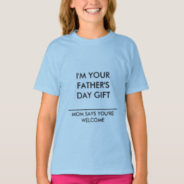 BARN T-SHIRT FARS DAG MEDDELANDE FRÅN ZAZZ_IT