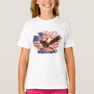 barn t-shirt Gladaste 250-årsdagen USA!