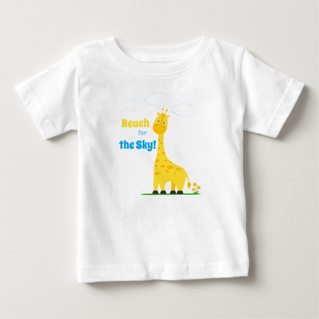 Barn T-shirt med en söt giraff (Framsida)