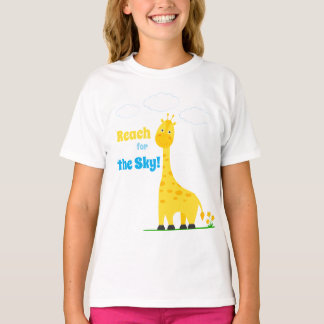 Barn T-shirt med en söt giraff
