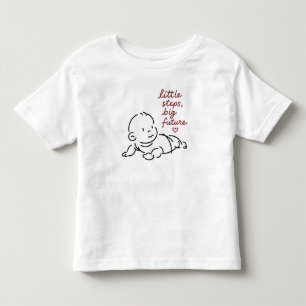 Barn T-Shirt – Minimalistisk Söt Bebis Linje Konst