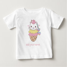 Barn T-SHIRT: UNICORN + ICE-CREAM CONE