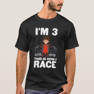Barn Tävla Bild 3:e födelsedag 3:e Småbarn Formu T Shirt