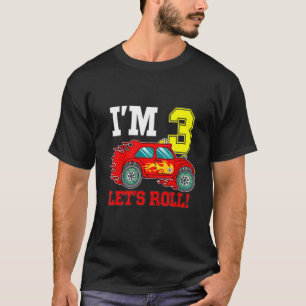 Barn Tävling bil 3:e födelsedag 3 Tävla bilförare T Shirt