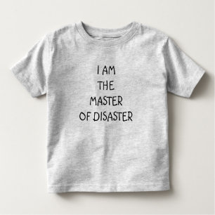 BARN TEE-"JAG ÄR KATASTROFENS MASTER" TEE SHIRT