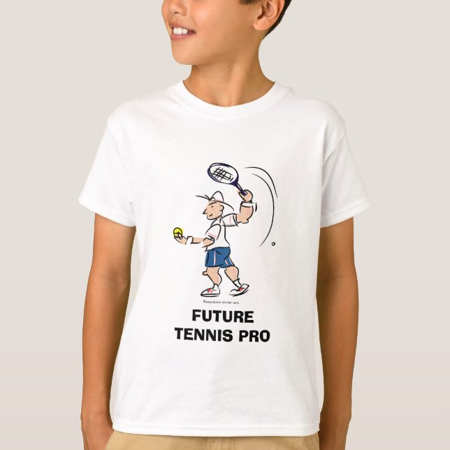 Barn tennis t-shirt-design | Framtida tennisproffs Tee Shirt (Framsida)