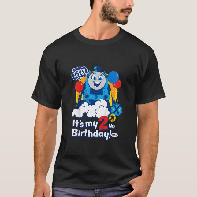 Barn Thomas Vänner Det är min 2-årsdag  T Shirt (Framsida)