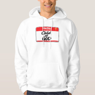 Barn till GUD - Namnskylt Hoodie