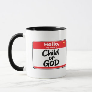 Barn till GUD - Namnskylt Mugg