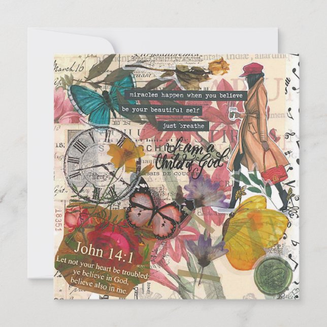 Barn till Guds platta hälsningskort (Framsida)