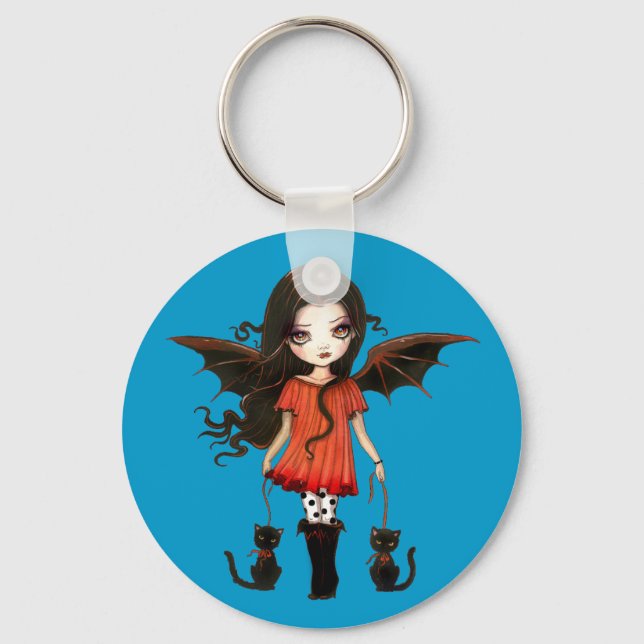 Barn till Halloween Cute Vampire Keychain Nyckelring (Framsida)