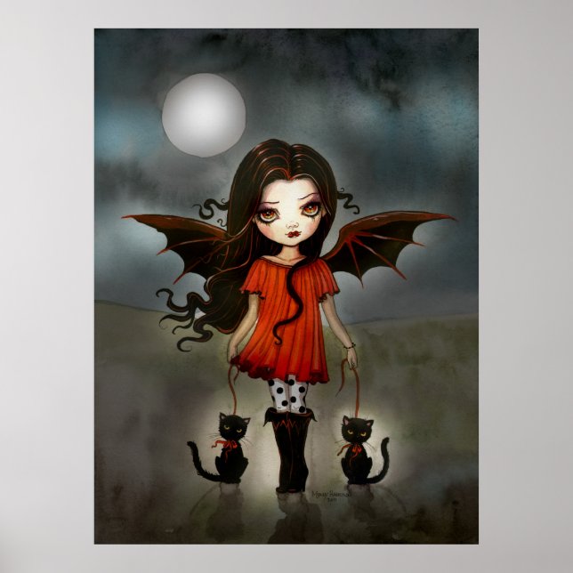 Barn till Halloween Cute Vampire Poster (Framsidan)