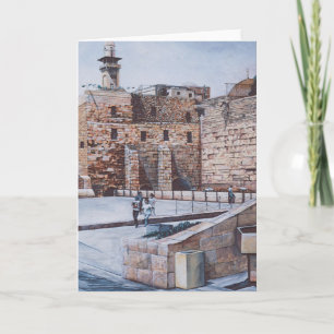 Barn till Israels andra templkort för hälsning Kort