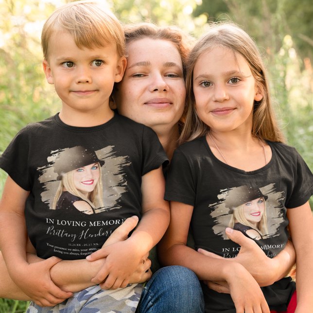 Barn Till minne | Foto minnes T-Shirt (Skapare uppladdad)