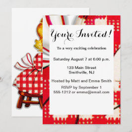 Barn till retro-vintage inbjudningar