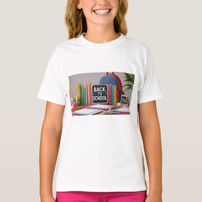 Barn- Tillbaka till skolan T-shirt (Framsida)