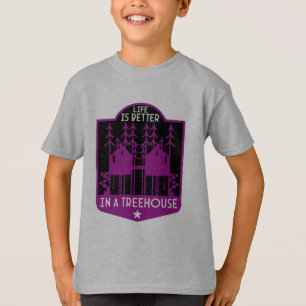 Barn Trädgård Hus Tillbaka Till Skolan Pojke T Shirt