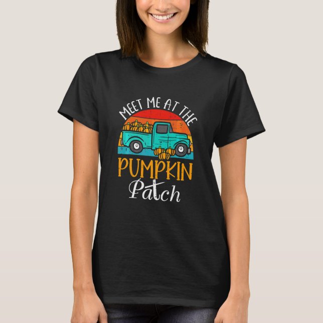 Barn träffar mig på The Pumpkin Patch småbarn ungd T Shirt (Framsida)