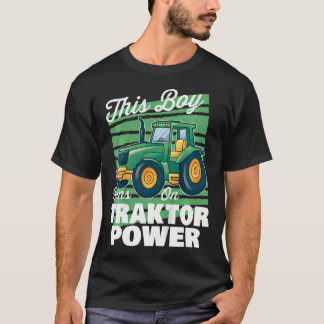 Barn Traktor Tröja Detta Pojke Kör På Traktor Kraf